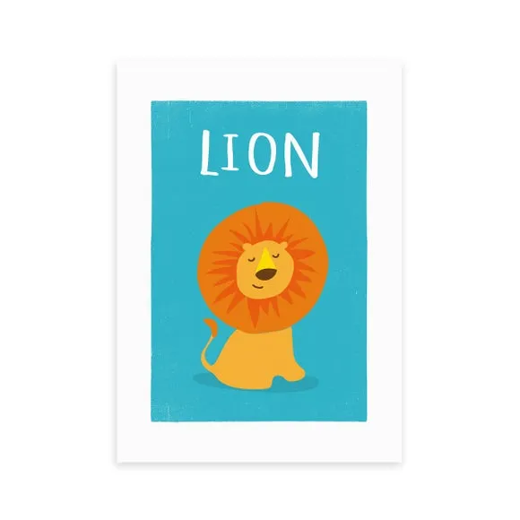 East End Prints Lion Print 2