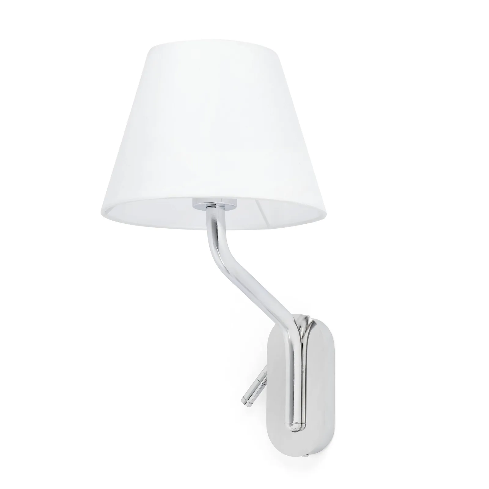 Netlighting Eterna 1 Light Indoor Wall Reading Light Chrome Shade Not Included E27 in Grey 2
