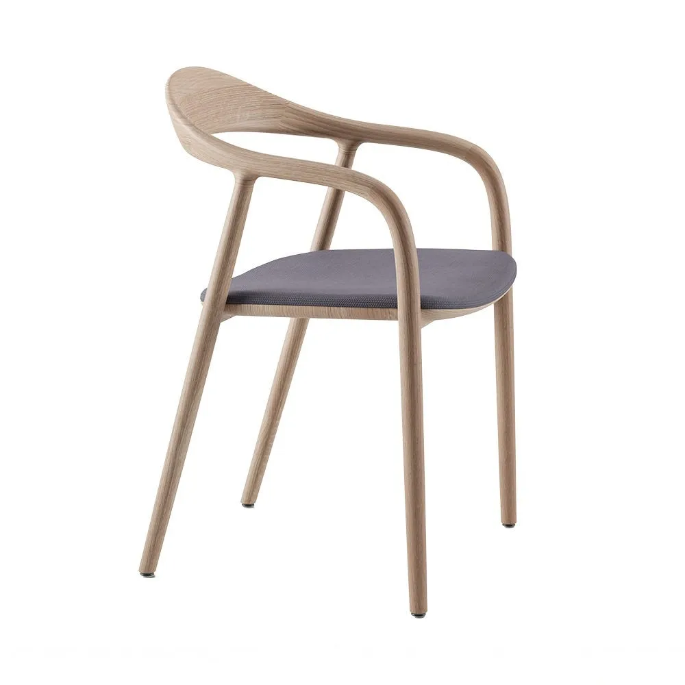 Artisan Neva Dining Chair Oak White Pigmented Oil Kvadrat Steelcut Trio 776 3