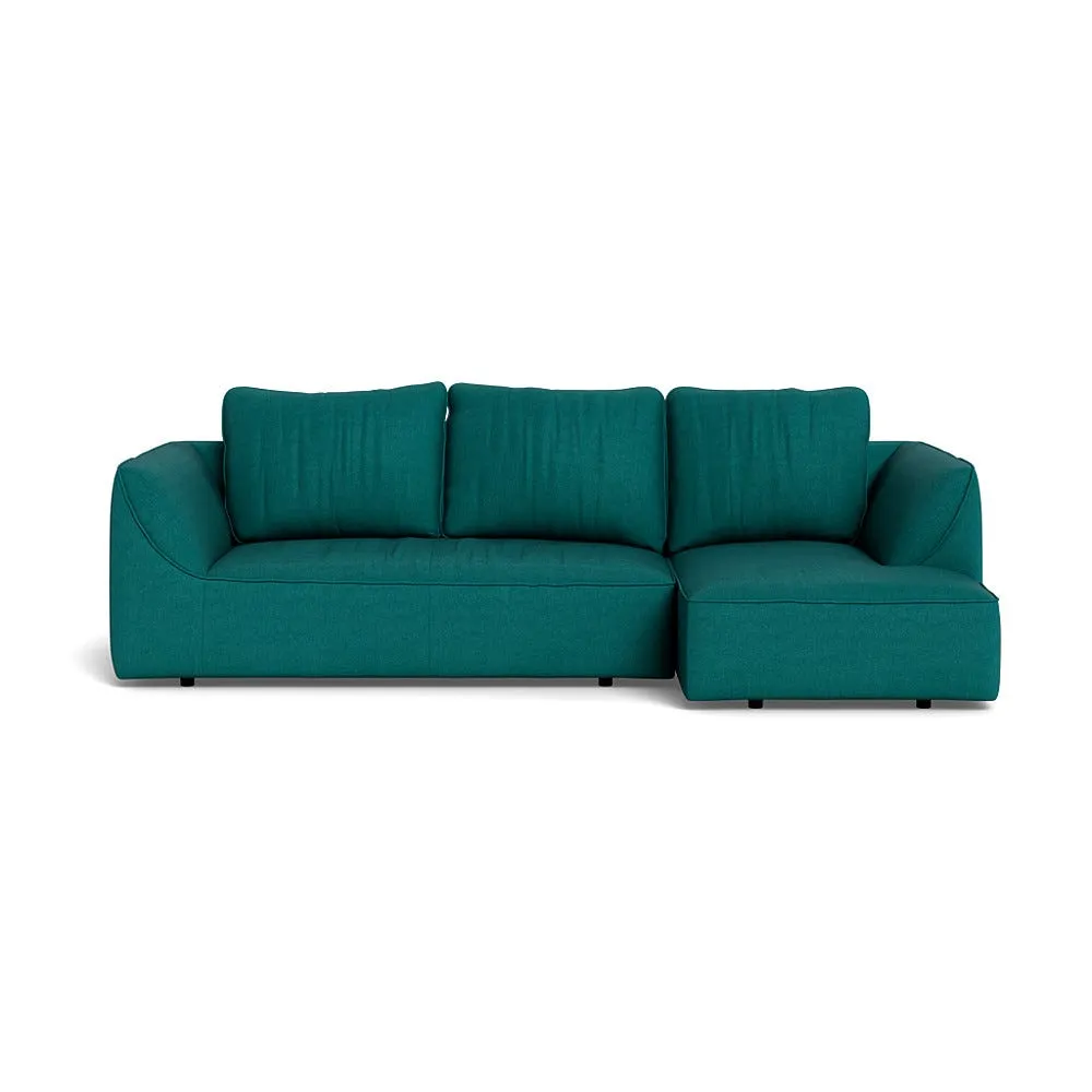 Heal's Morven Right Hand Facing Corner Chaise Sofa Brushed Cotton Pine 1