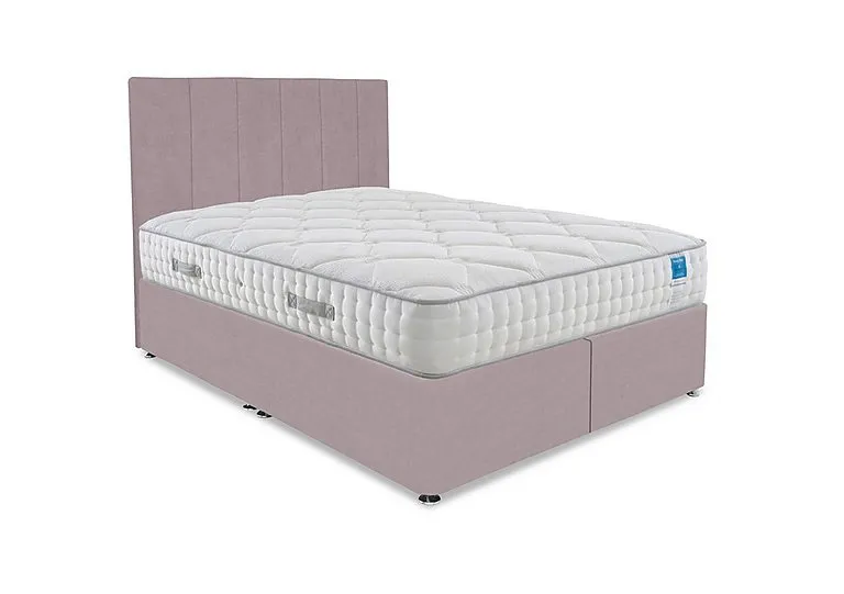 Memory Luxe Divan Set - Super King - Plush Lilac