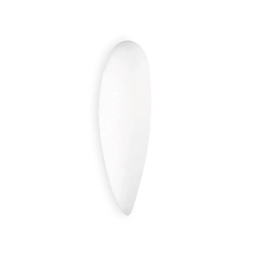 Netlighting Glass 460Mm Flush Wall Fixture White E27 100W