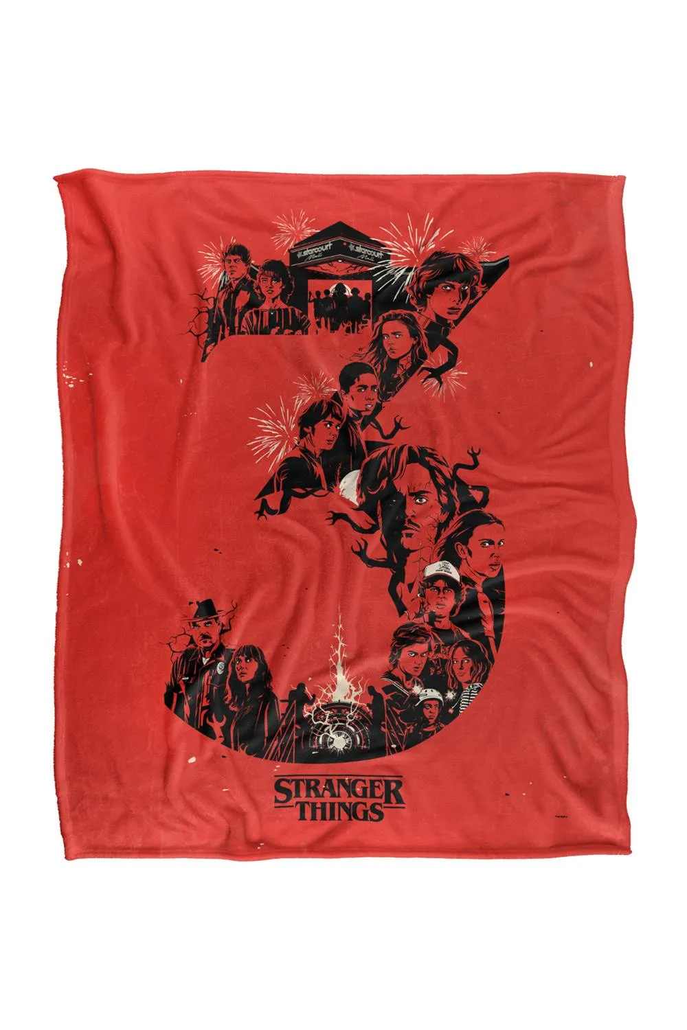 Stranger Things Chapter 3 Poster Super Soft Throw Blanket 152 X 127 Cm