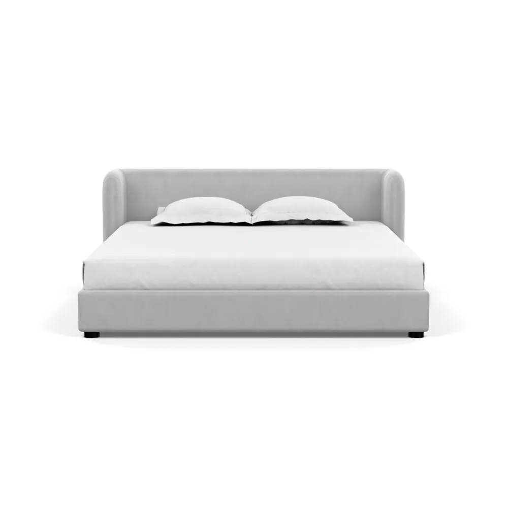 Heal's Group Bed Super King Velvet Platinum
