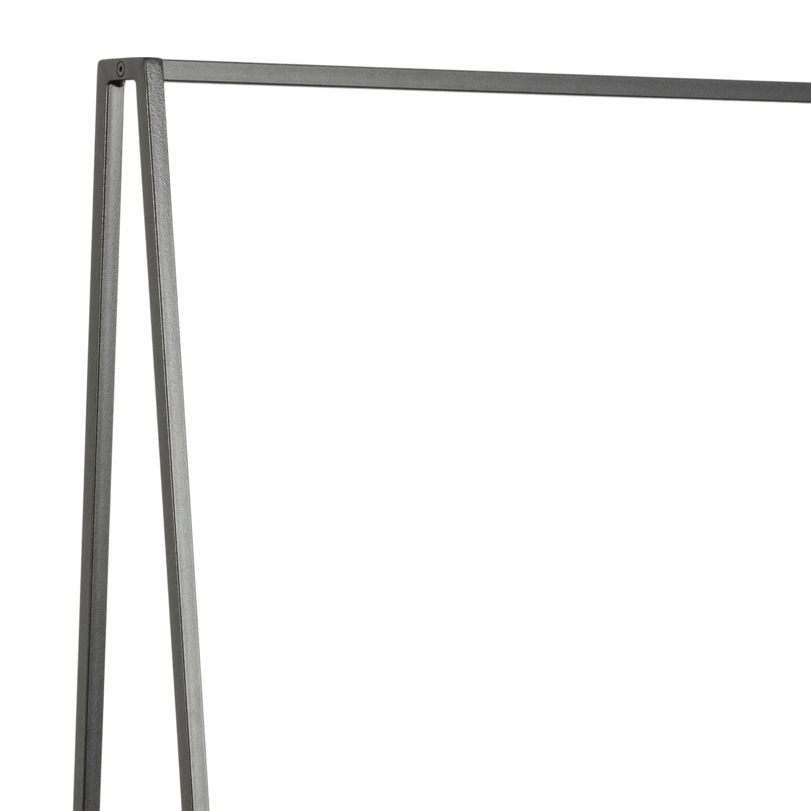 Furniture To Go Seaford Black Metal Clothes Rack with 2 Oak Shelves 6