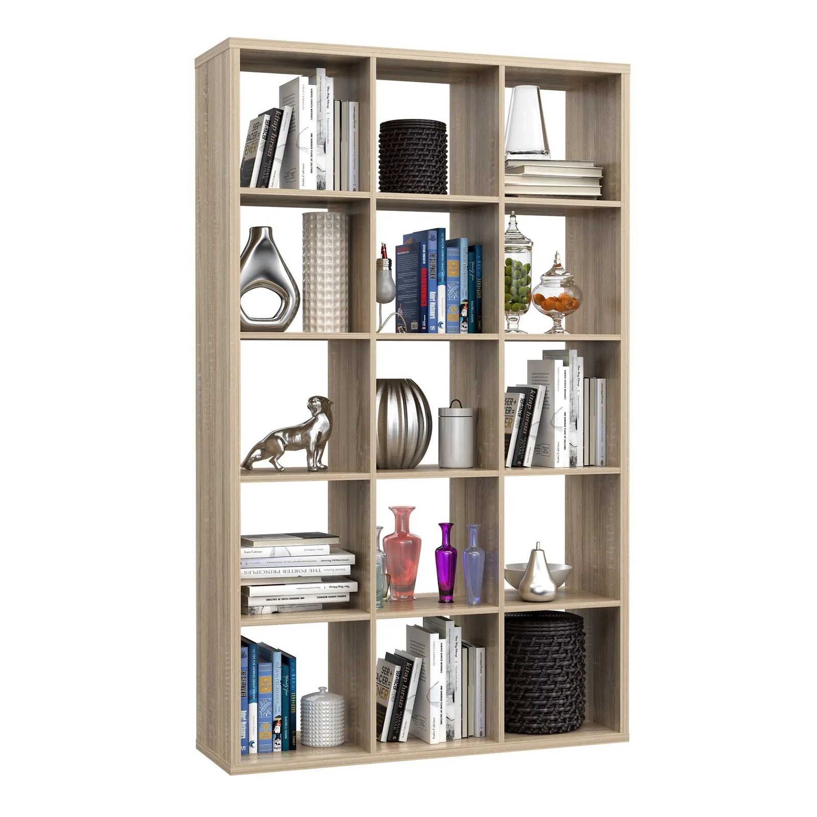 Furniture To Go Mauro 3x5 Storage Unit in in Light Oak 4