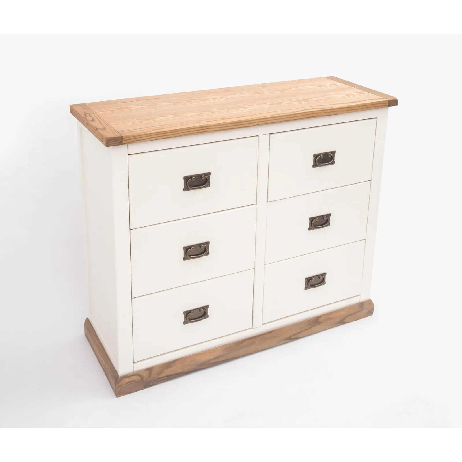 Cabinet Bits Tropea 6 Drawer Chest of Drawers Bras Drop Handle in Off-White 4