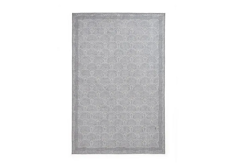 Deco Peacock Washable Rug - 122cm-x-170cm - Silver