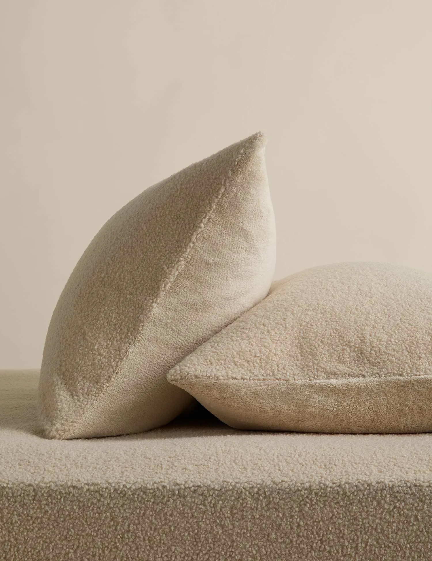 M&S 2 Pack Cosy Borg Standard Pillowcases Linen