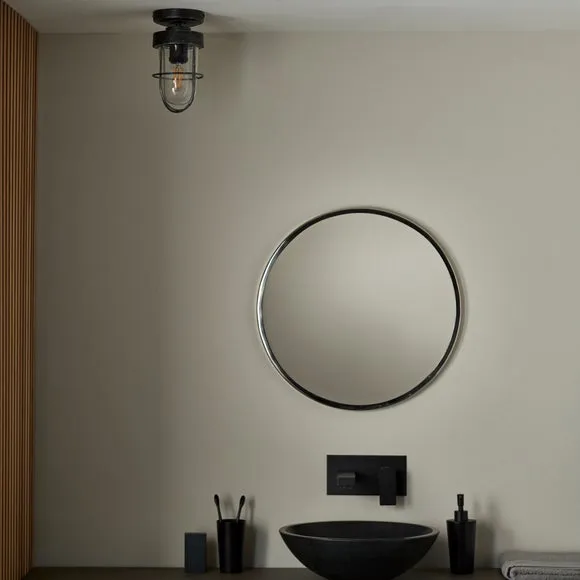 Marine Industrial 1 Light Bathroom Flush Ceiling Light 4