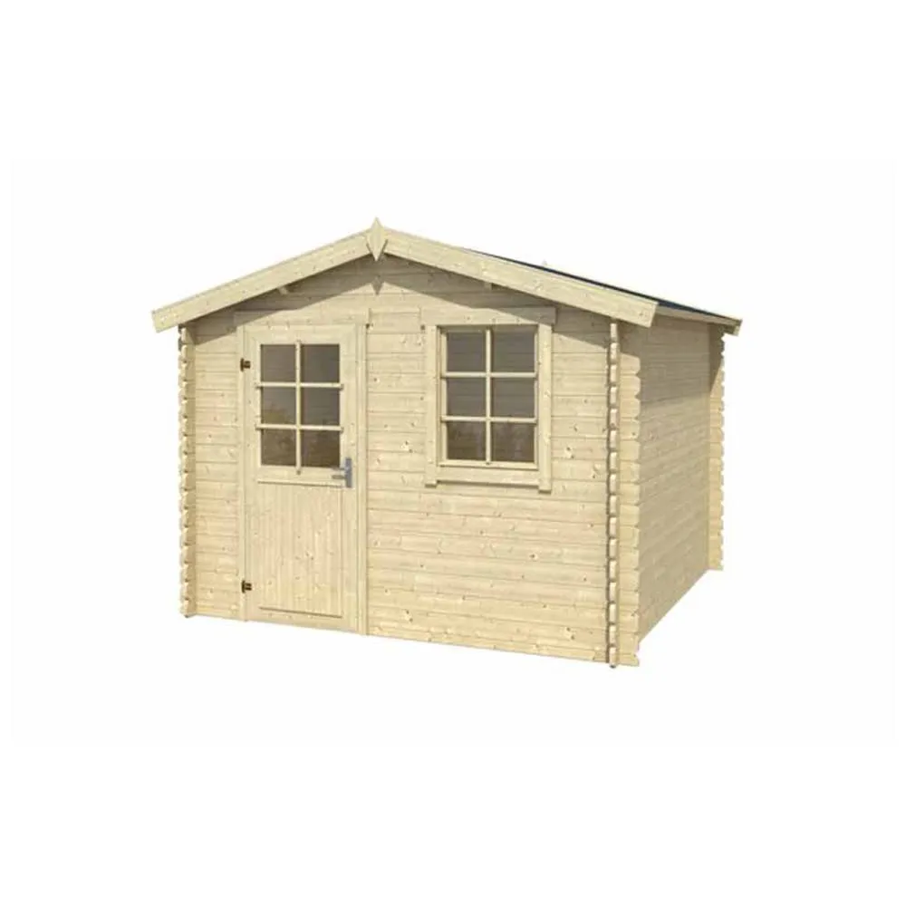 Lasita Maja Ltd Nina 275-Log Cabin, Garden Room, Home Office - L307.2xW295xH233.7 cm in Natural 2