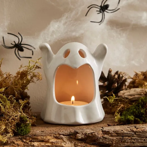 Ceramic Ghost Candle Holder