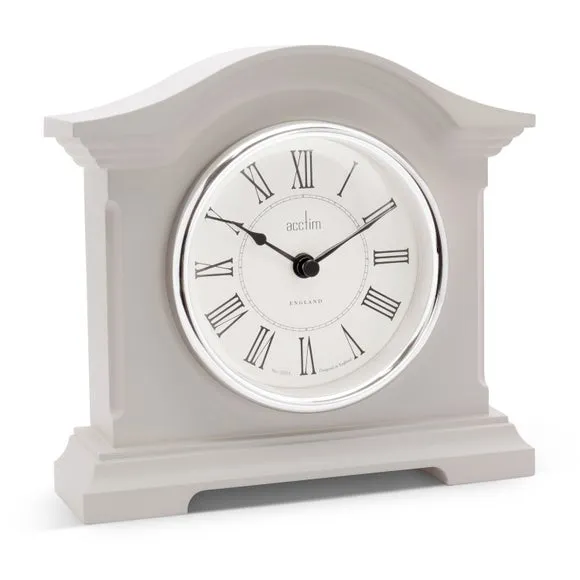 Acctim Cliffburn Taupe Mantel Clock 2
