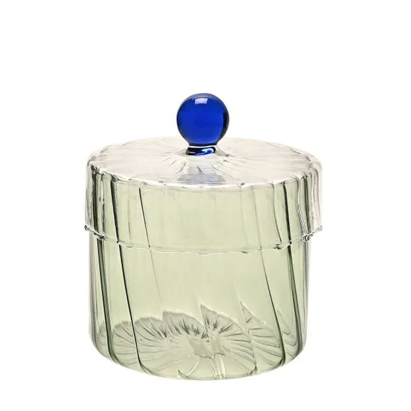 Hestia Handmade Coloured Glass Trinket Box 1