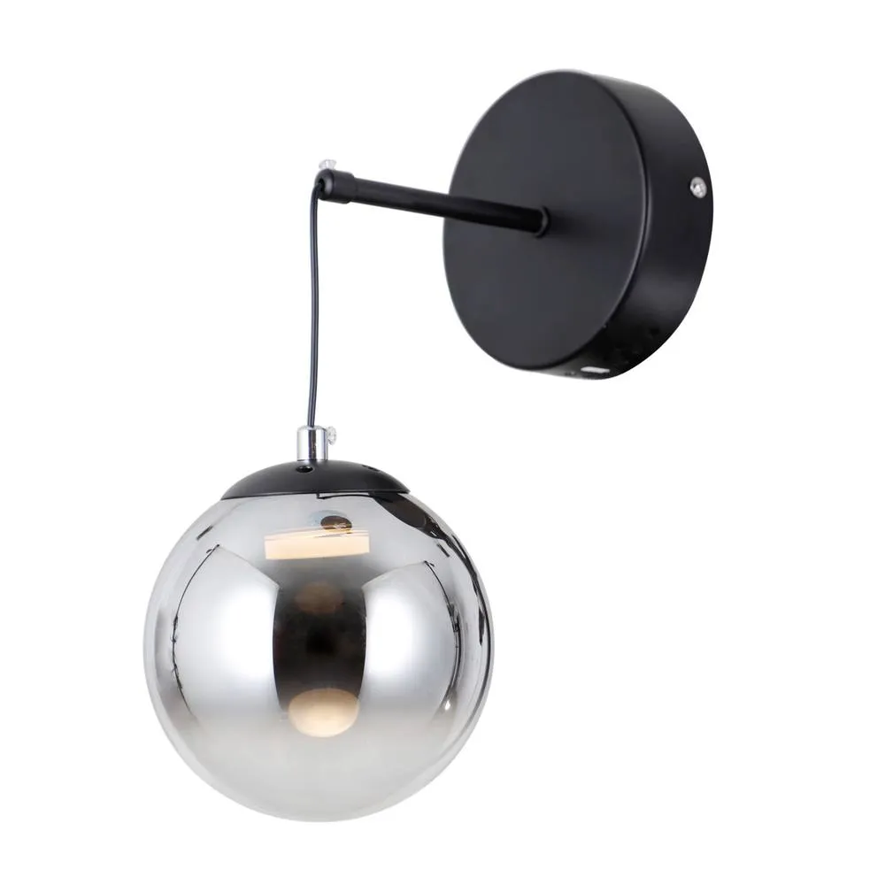 Netlighting Velada Globe Wall Lights Matt Black 3000K Warm White 2