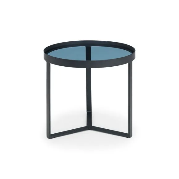 Loft Lamp Table, Smoked Glass 4