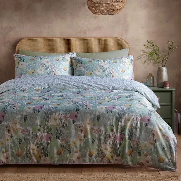 Appletree Abstract Floral 100% Cotton Duvet Cover & Pillowcase Set 1