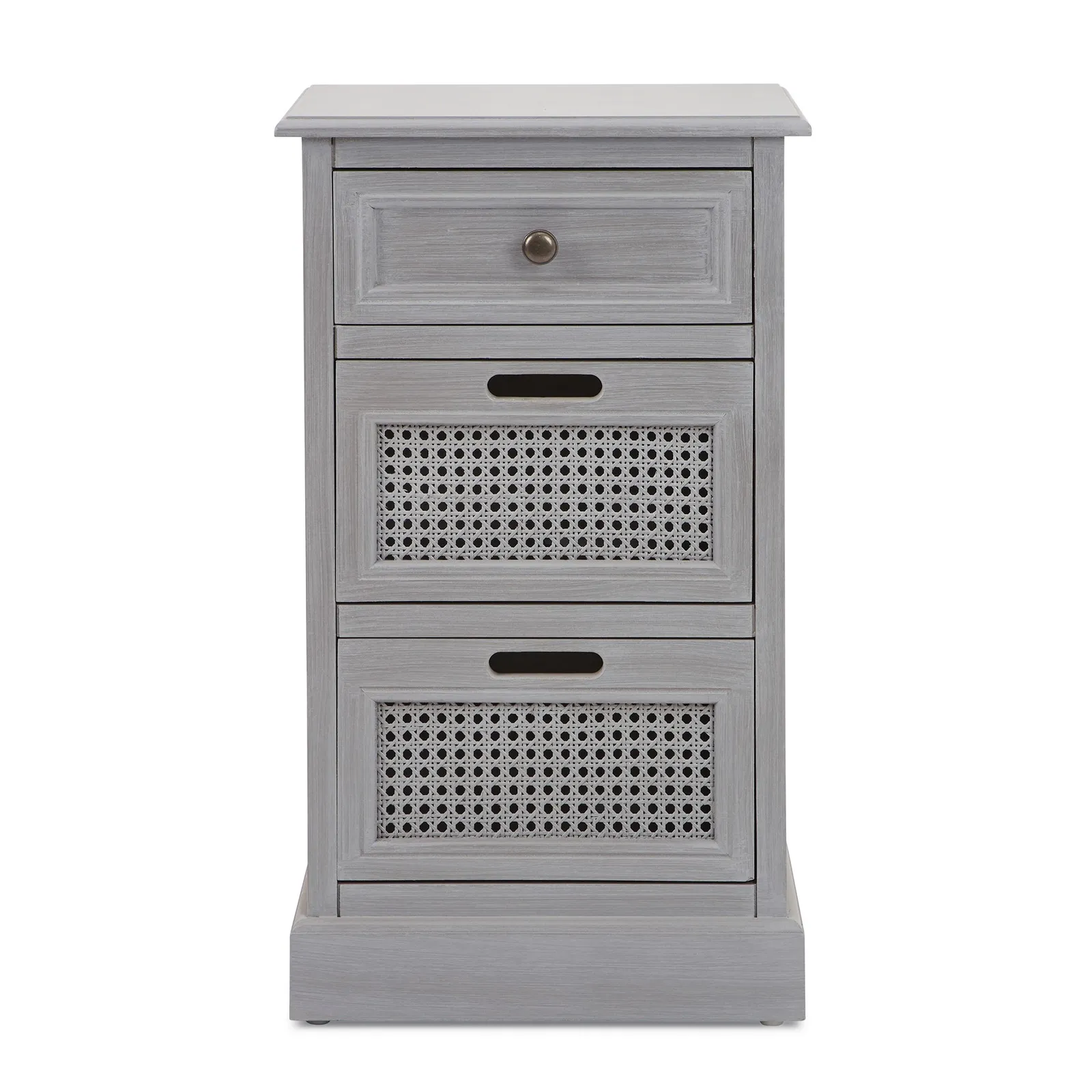 Lucy Cane Grey Bedside Table Grey
