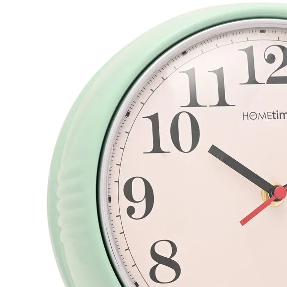 Hometime Retro Round Metal Wall Clock 3