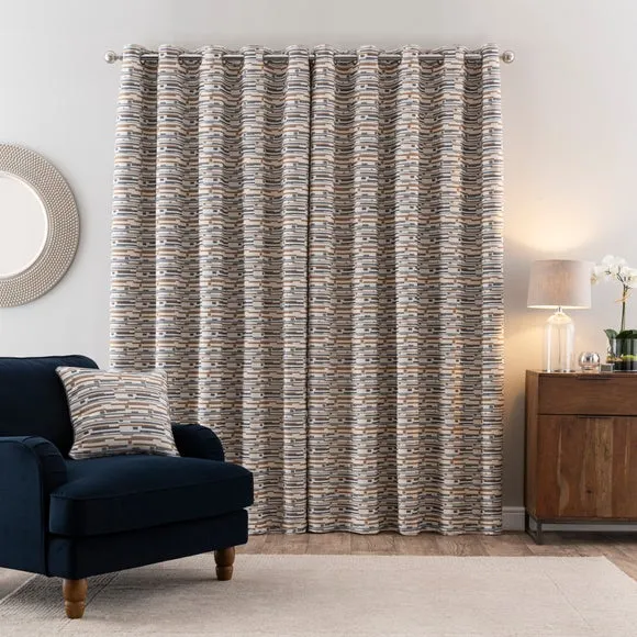 Matrix Boucle Eyelet Curtains 4
