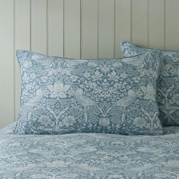 Strawberry Thief 100% Cotton Duvet Cover & Pillowcase Set 6