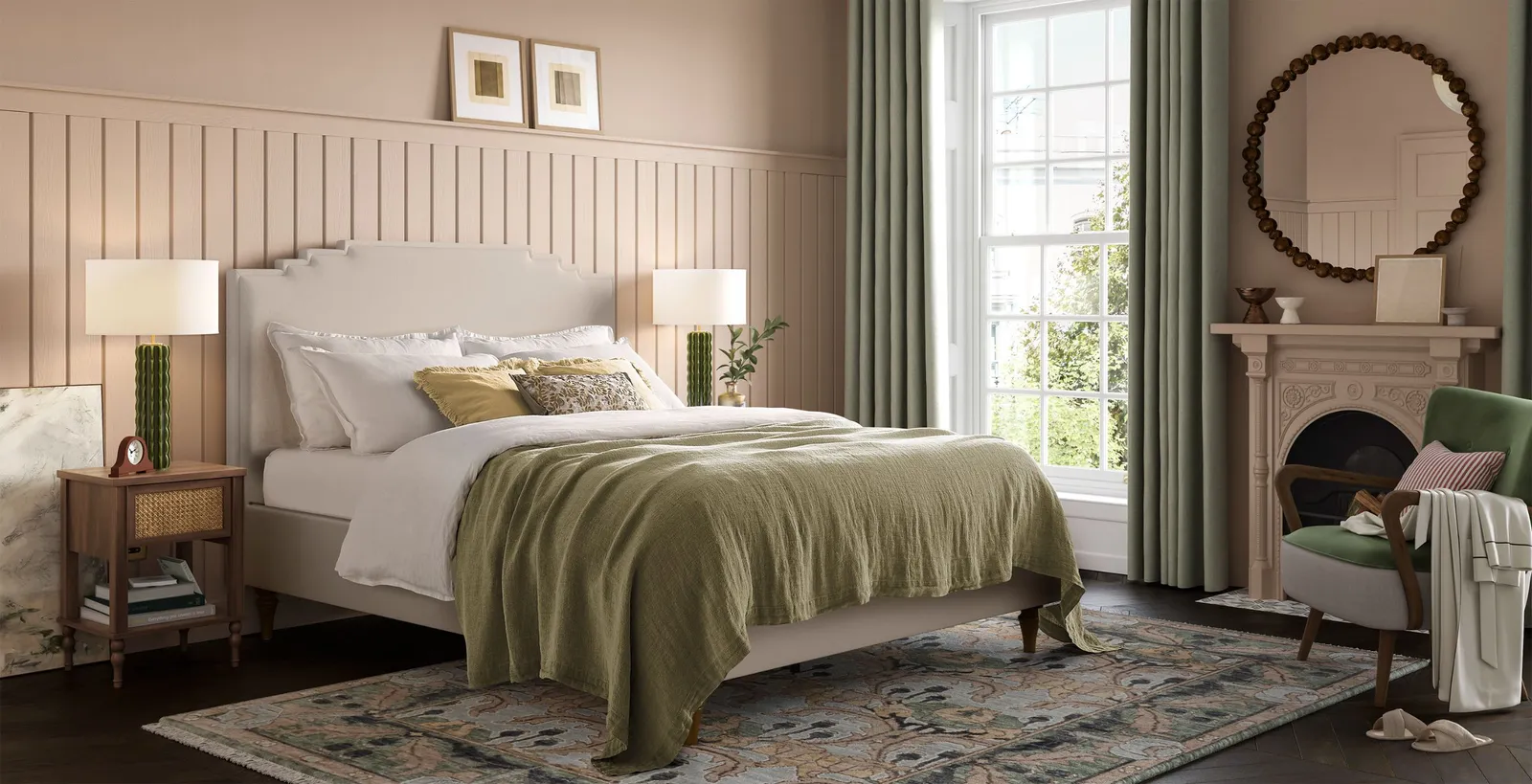 Wooster Natural Bed, Natural, Super King