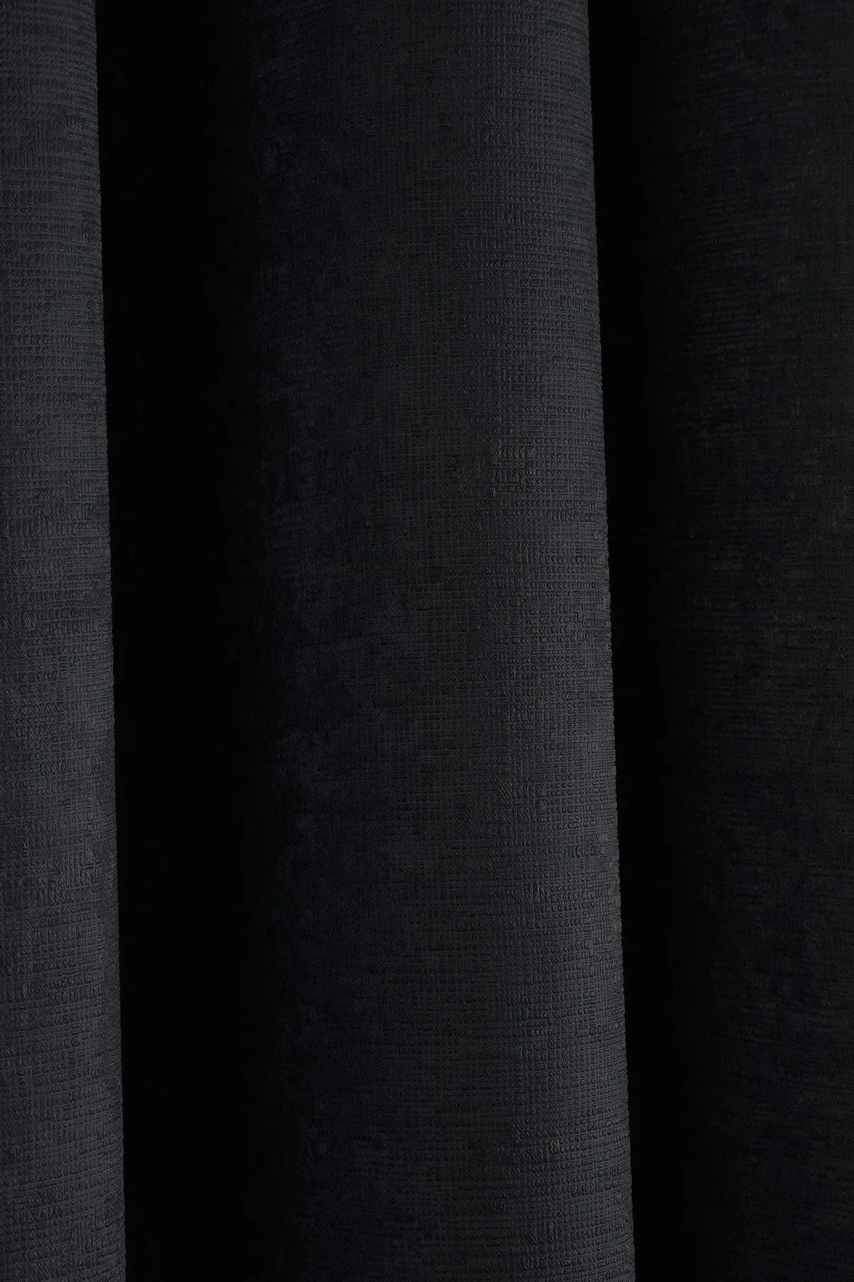 Fusion 'Strata' Triple-Woven Dimout Eyelet Curtains in Black 4