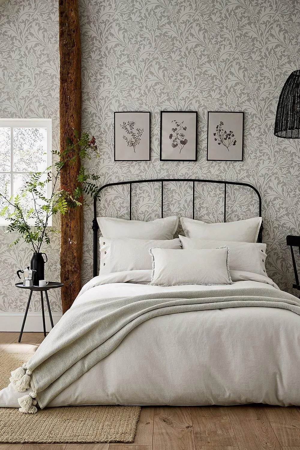 Morris & Co 'Pure Linen Cotton' Standard Pillowcase in Silver 4
