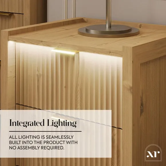 XR Living Dakota Bedside Table with App Controlled LED Lights 3