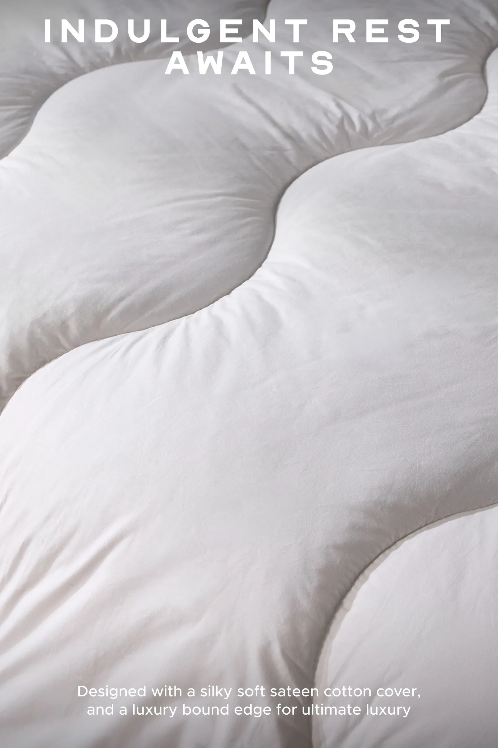 Snuggledown Retreat Indulgent Cotton 10.5 Tog All year Round Duvet in White 3