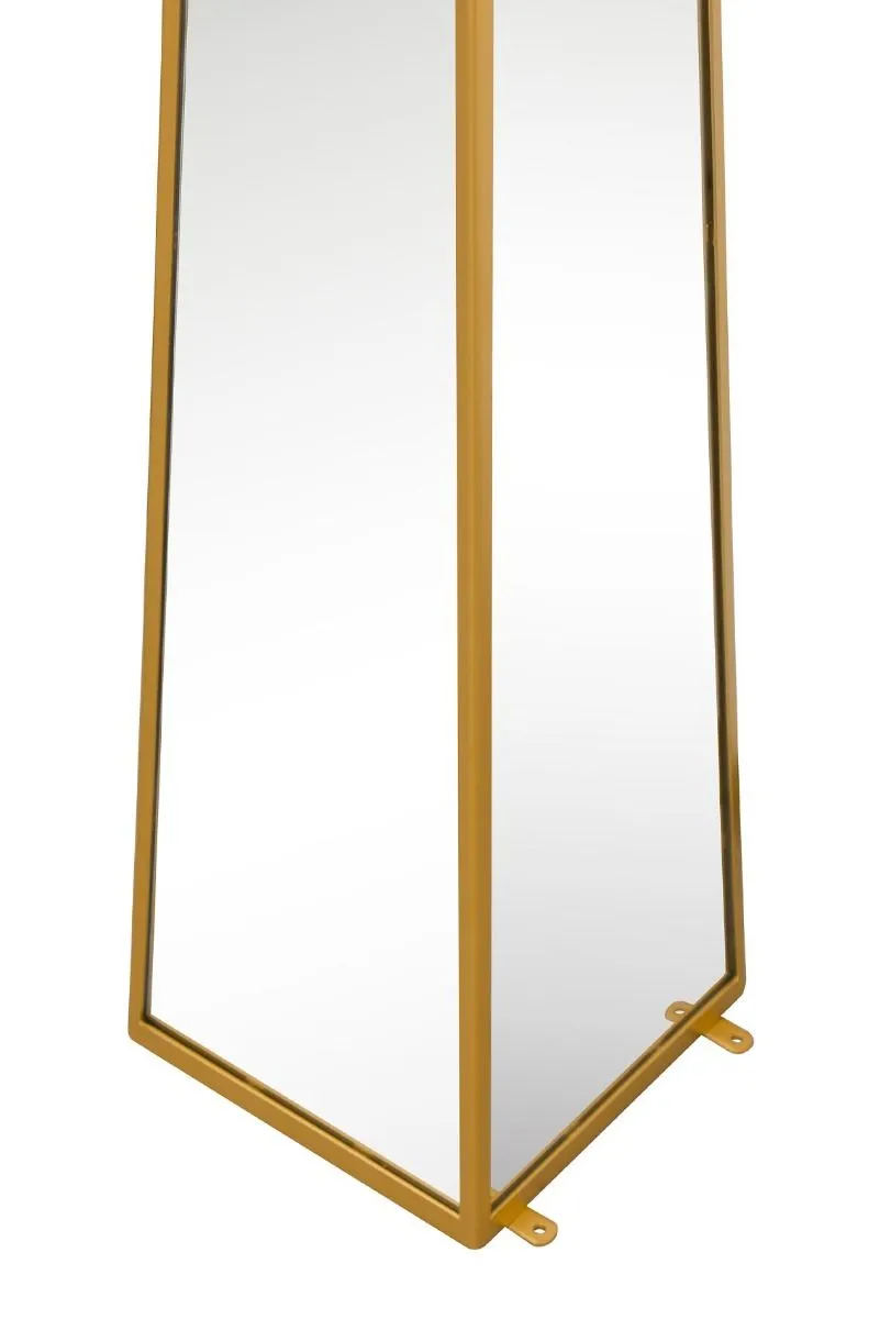 MirrorOutlet Gold Metal Edged Mirrored Ornament (120CM X 25CM X 25CM) 4