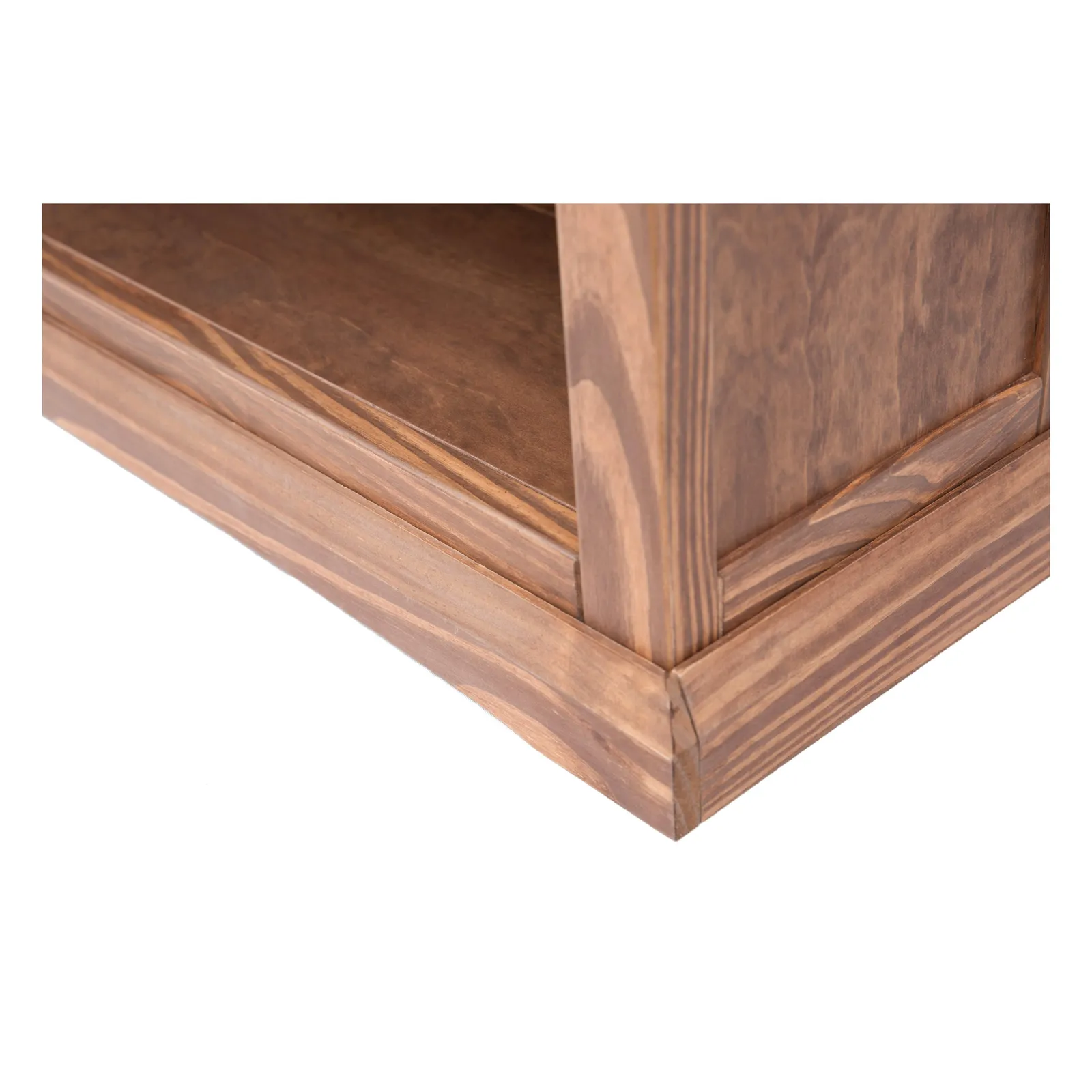 Cabinet Bits Bookcase with plinth 90x90x30cm in Brown 4