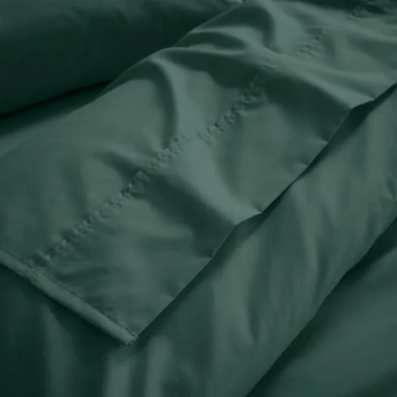 Dorma Crisp & Fresh 400 Thread Count Egyptian Cotton Percale Flat Sheet 1