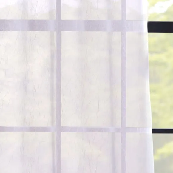 Crushed Eyelet Single Voile Panel 3