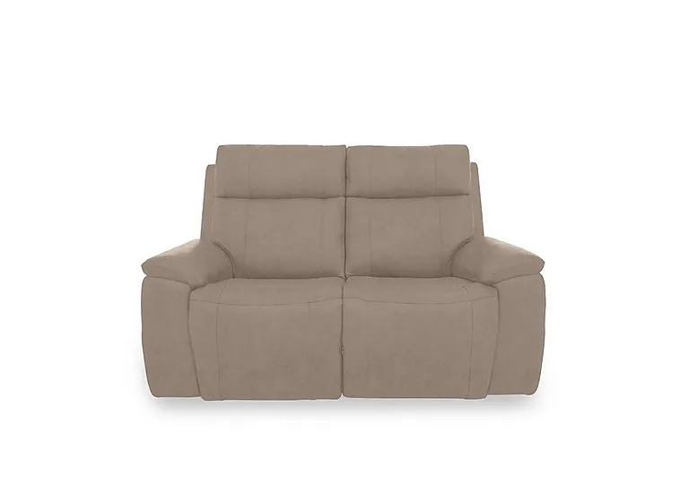 Aero Fabric 2 Seater Power Recliner Sofa with Power Headrests - Manhattan Nutmeg