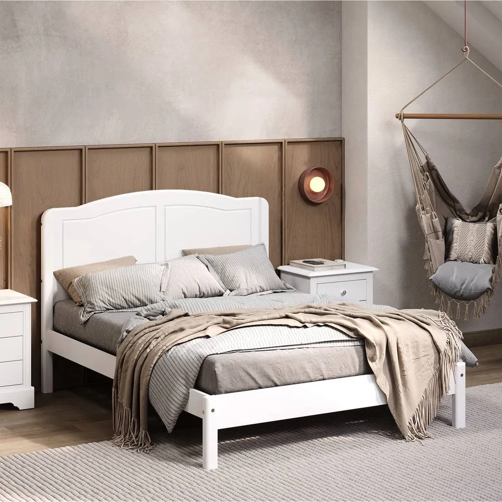 Seconique Stratford 4'6" Bed White