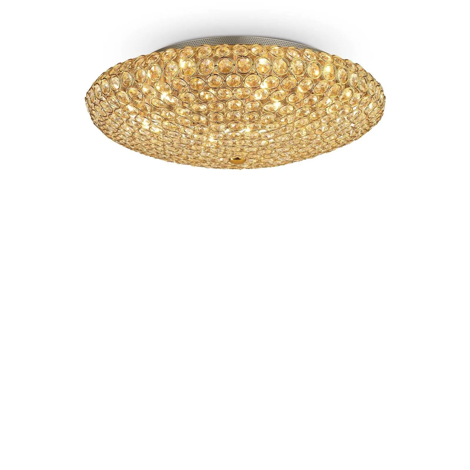 Netlighting King 9 Light Indoor Large Flush Light Gold G9