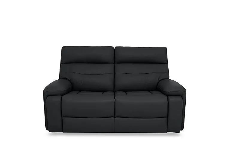 Cinemax Leather 2 Seater Sofa - Natural Black Mica