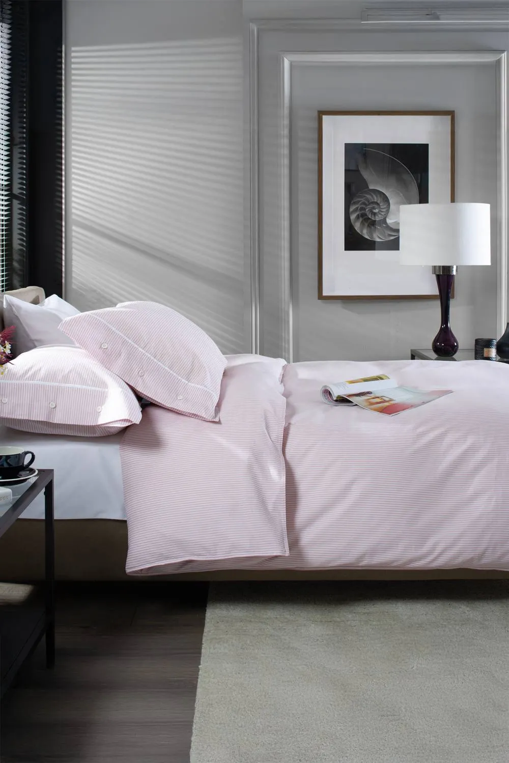 The Lyndon Company Southport Rose 100% Cotton Cuffed Finish Duvet Cover Set 3