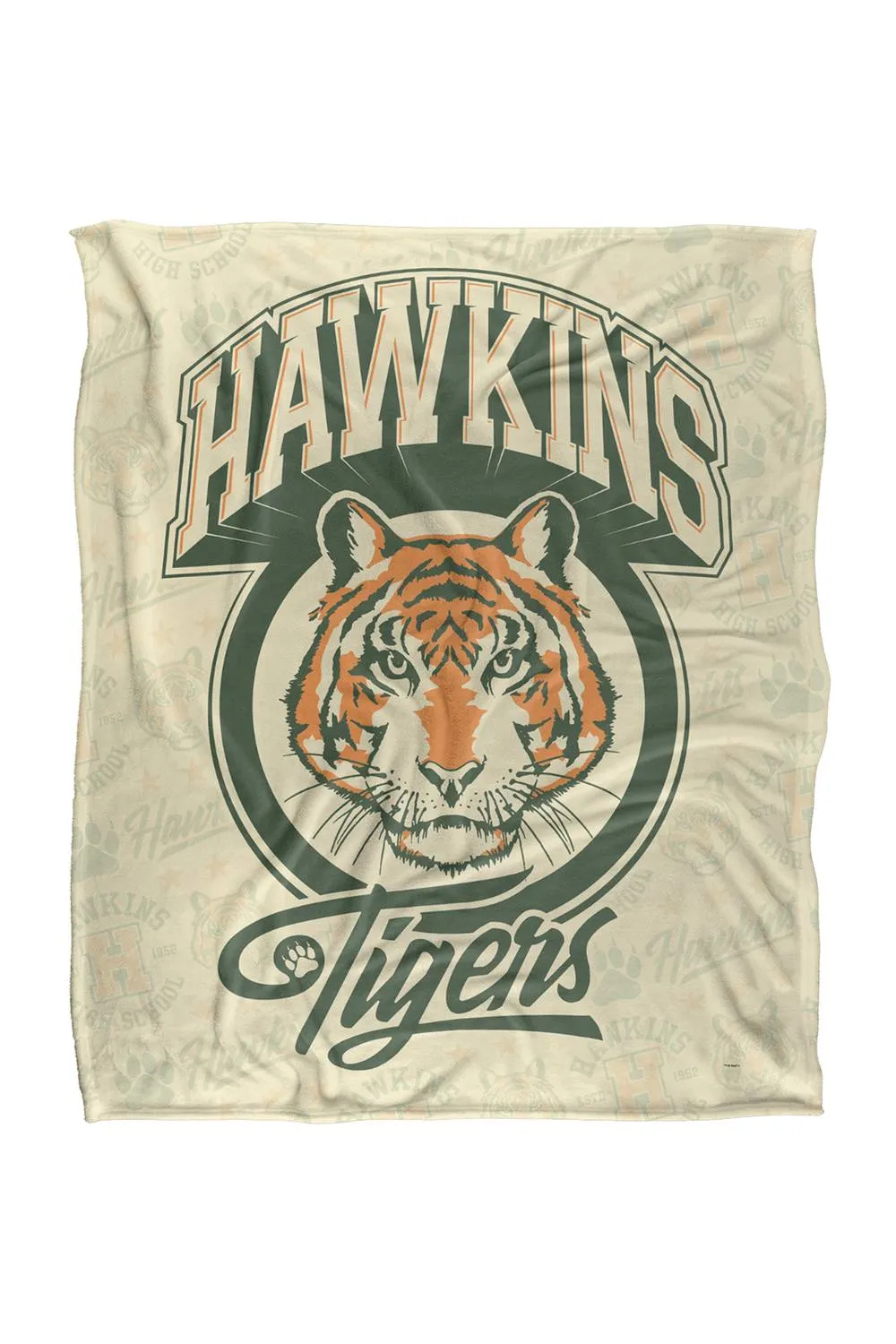 Stranger Things Retro Hawkins High Super Soft Throw Blanket 152x127 Cm