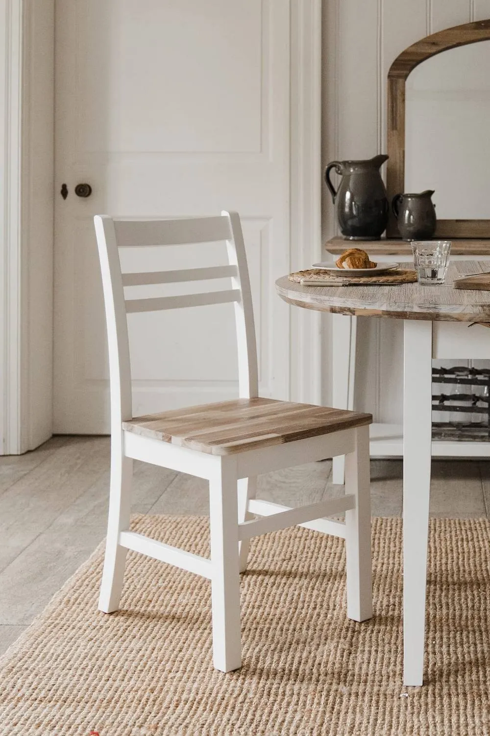 Statement Furniture Florence Country Style Wooden Chair in White