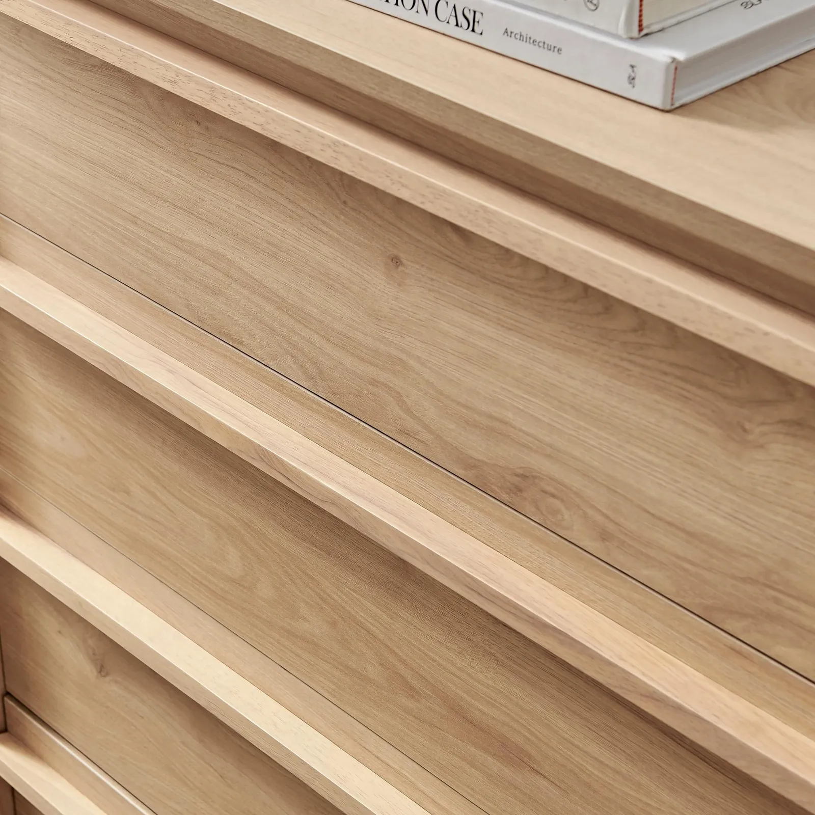 FurnitureboxUK Svit Wooden Chest of 4 Drawers in Light Oak 5