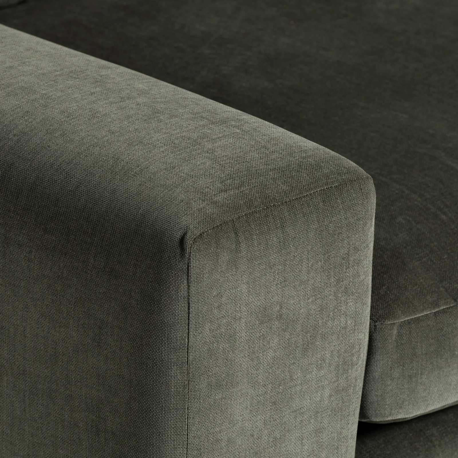 Providence Lhf Modular Corner Modular Sofa, Green Fabric | Barker & Stonehouse 3