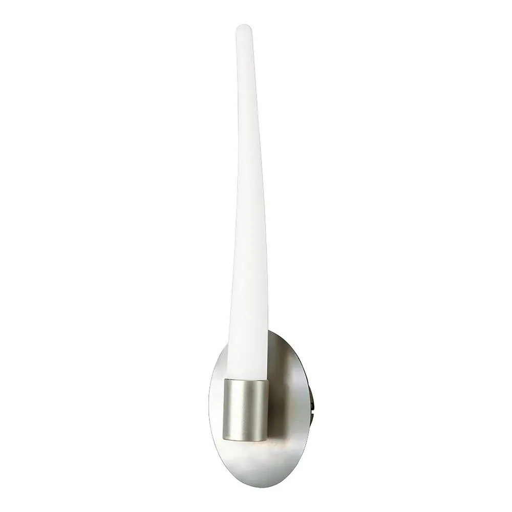Netlighting Estalacta Wall Lamp 1 Light GU10 IndoorOutdoor SilverOpal White in Silver