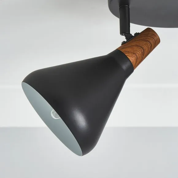 Elements Wolston 3 Light Semi Flush Spotlight 2
