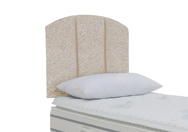 Banff Strutted Headboard - Single - Tweed Cream