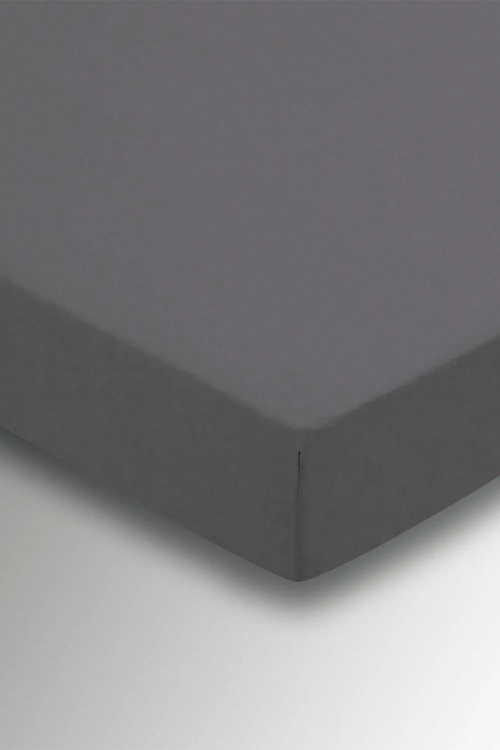 Helena Springfield 'Plain Dye' Polycotton Fitted Sheet in Charcoal 1