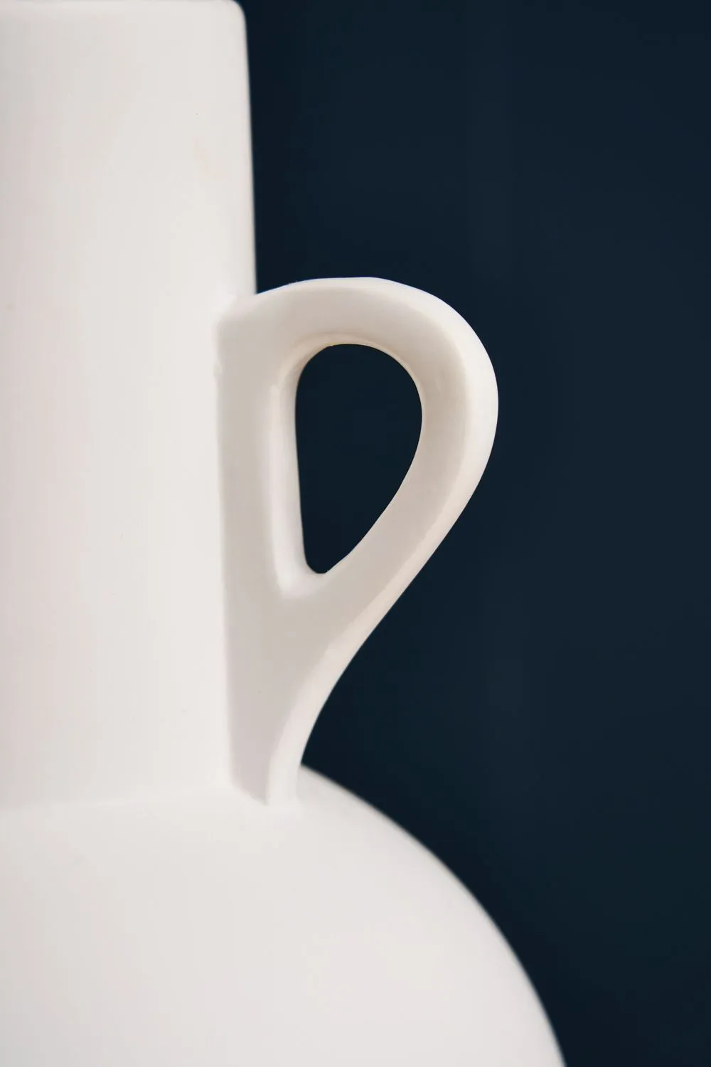 BHS Jug Ceramic Vase in White 3