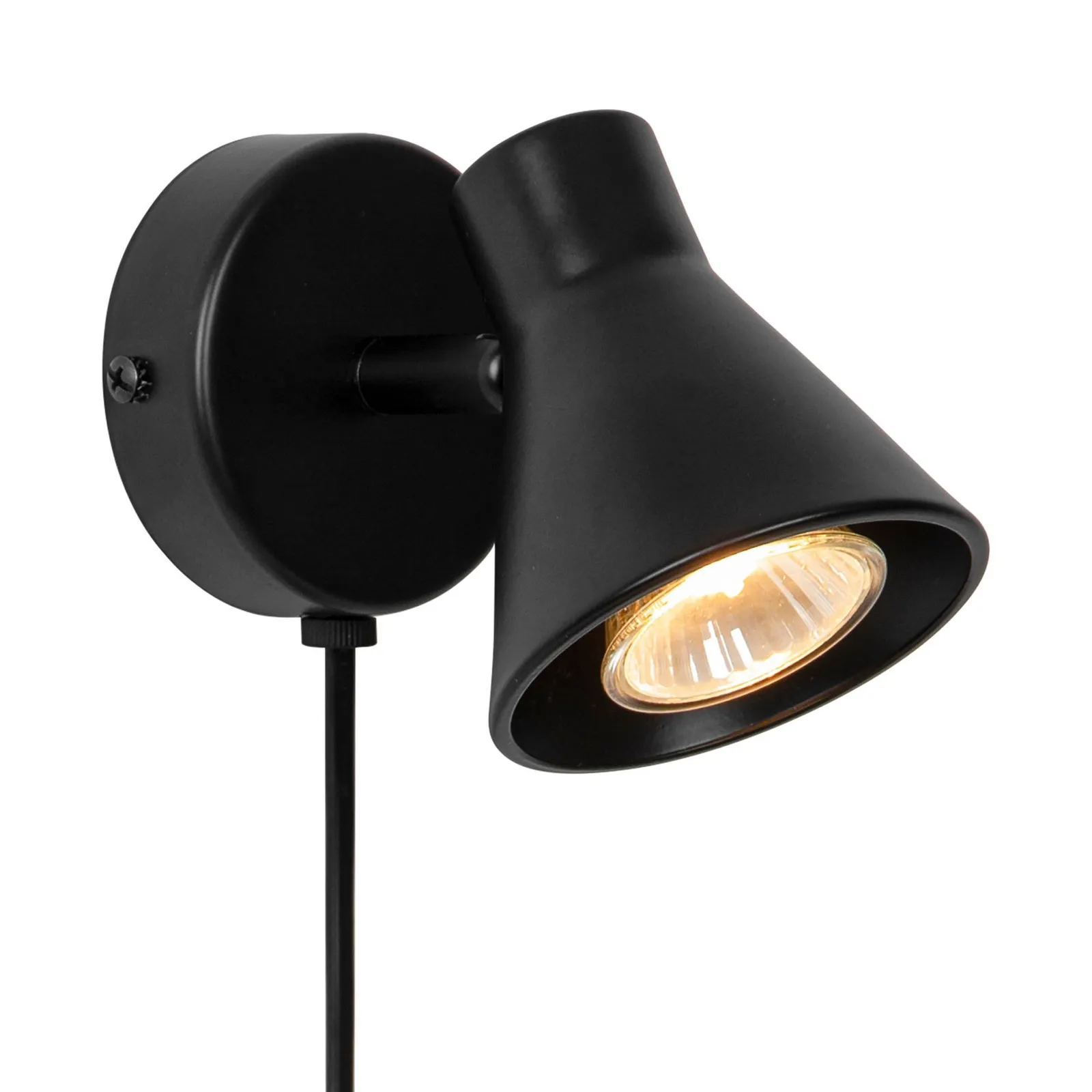 Nordlux Modern Indoor Wall Light Black Metal GU10 Adjustable Head - No, IP20