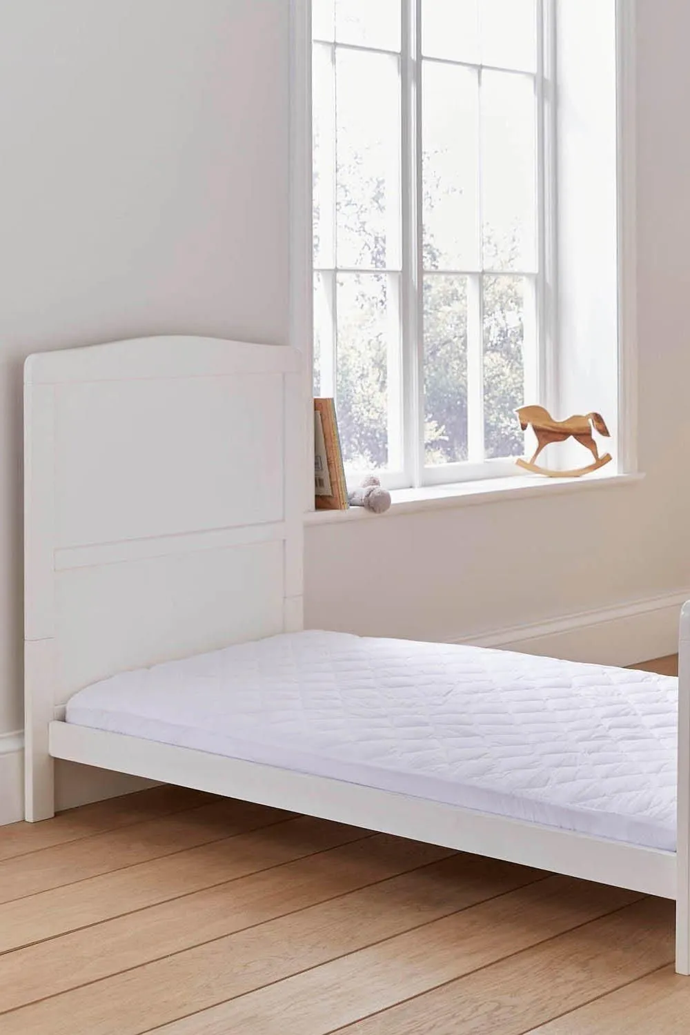 Martex Baby 'Anti-Allergy Quilted' Mattress Protector Cotbed in White